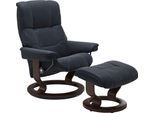 Relaxsessel STRESSLESS "Mayfair", blau (shadow blau paloma), B:75cm H:99cm T:73cm, Leder BATICK: BATICK ist ein leicht korrigiertes, durchgefärbtes und genarbtes Möbelleder, bei dem die meisten Unebenheiten und Spuren in der Regel entfernt wurden.;Leder PALOMA: PALOMA ist ein durchgefärbtes Semianilin-Möbelleder mit natürlicher Narbung.;ROHLEDER Stoff Q2 FARON: Ein fester zuverlässiger Bouclé mit