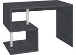 Schreibtisch HOME AFFAIRE "Esse, modernes Design", grau (schieferfarben, schieferfarben), B:100cm H:77,5cm T:50cm, Tische, Schreibtisch, in verschiedenen Breiten, mit und ohne Monitoraufsatz, Made in Italy