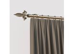 Gardinenstange INDEKO "Genua", silber (silberfarben), L:170cm Ø:16mm, Eisen, Gardinenstangen, Gardinenstange