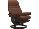 Relaxsessel STRESSLESS "Sunrise", braun (copper paloma), B:88cm H:103cm T:78cm, Leder BATICK: BATICK ist ein leicht korrigiertes, durchgefärbtes und genarbtes Möbelleder, bei dem die meisten Unebenheiten und Spuren in der Regel entfernt wurden.;Leder PALOMA: PALOMA ist ein durchgefärbtes Semianilin-Möbelleder mit natürlicher Narbung.;ROHLEDER Stoff Q2 FARON: Ein fester zuverlässiger Bouclé mit ein