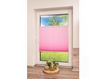 Plissee K-HOME "Klemmfix Pisa" Gr. 24, pink, B:85cm H:130cm, Obermaterial: 100% Polyester, Plissees, Plissee, Crushed-Optik