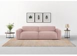 Big-Sofa TRENDMANUFAKTUR "Braga, mit hochwertigem Kaltschaum, Megasofa, in Cord erhältlich", lila (flieder), B:254cm H:72cm T:107cm, 92% Polyester, 8% Nylon, Sofas, Big-Sofa, modernes Big-Sofa, Couch mit hohem Sitzkomfort, 254/72/107 cm (B/H/T)