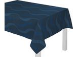 Tischdecke WIRTH "LUPARA" Gr. 3, blau, B:130cm L:160cm, Baumwolle, Polyester, Tischdecken, Tischdecke