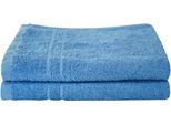 Handtücher DYCKHOFF "Kristall", blau (kobaltblau), B:50cm L:100cm, Frottier, Obermaterial: 100% Baumwolle, Handtücher, Handtücher, mit Bordüren
