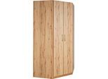 Eckkleiderschrank PRIESS "Husum", beige (astkernbuchefarben), H:196cm, Schränke, Eckkleiderschrank