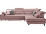 Ecksofa "SO 3400 Sitzhöhe 47cm oder 49cm, Sitztiefe verstellbar, B/T 317/220 cm", famosa wine, B:317cm H:84cm T:220cm, 100% Polyester, SET ONE BY MUSTERRING, Sofas, Ecksofa, Kaltschaumpolsterung, Flachgewebe, whlw. mit Funktionen, Sitzhöhe 47