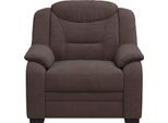 Sessel COTTA "Marcus", grau (charcoal), B:97cm H:99cm T:99cm, 100% Polyester, Sessel, Sessel, mit hoher Rückenlehne
