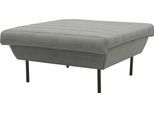 Hocker "LOOKS IX", grau (steel), B:90cm H:45cm T:105cm, 100% Polyester, LOOKS BY WOLFGANG JOOP, Hocker, Hocker, Quersteppung, passend zur Serie LOOKS IX