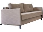 Schlafsofa INNOVATION LIVING ™ "Cubed Klappsofa, hochwertige Schlaffunktion, Design und extra Komfort", beige (612 sand), B:154cm H:77cm T:103cm, Sofas, Schlafsofa, Frontauszug, sehr platzsparend, abgewinkelt Sitzen, waagerecht liegen