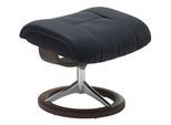 Fußhocker STRESSLESS "Mayfair", blau (shadow blau paloma), B:55cm H:41cm T:39cm, Leder BATICK: BATICK ist ein leicht korrigiertes, durchgefärbtes und genarbtes Möbelleder, bei dem die meisten Unebenheiten und Spuren in der Regel entfernt wurden.;Leder PALOMA: PALOMA ist ein durchgefärbtes Semianilin-Möbelleder mit natürlicher Narbung.;ROHLEDER Stoff Q2 FARON: Ein fester zuverlässiger Bouclé mit ei
