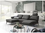 Ecksofa 3C CANDY "Kairo modernes Multifunktions-Sofa, bequem, L-Form", grau, B:317cm H:87cm T:188cm, 100% Polyester, Sofas, Ecksofa, inklusive Drehsitz, Armlehnen- und Rückenverstellung, OTTOs Choice