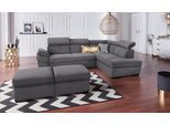 Ecksofa EXXPO - SOFA FASHION "Salerno, klassisch modernes Funktionssofa, hoher Sitzkomfort, L-Form", grau, B:268cm H:77cm T:204cm, Sofas, Ecksofa, inkl. Kopf- und Armteilverstellung, wahlweise mit Bettfunktion