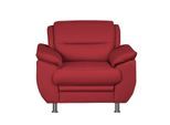 Sessel SIT & MORE "Mailand, B: 99 cm", rot, B:99cm H:85cm T:90cm, Luxus-Kunstleder;Kunstleder Softlux;NaturLEDER (echtes Rindleder)/Korpus passendes Kunstleder Softlux;Luxus-Microfaser Altara Nubuck (100% Polyester), Sessel, Sessel, individuell zu kombinieren