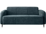 3-Sitzer HOME AFFAIRE "Marone", blau (ocean), B:185cm H:76cm T:90cm, 100% Polyester, Sofas, 3-Sitzer