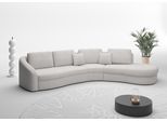 Ecksofa SIT & MORE "Jazz L-Form", beige (linen), B:366cm H:88cm T:230cm, 100% Polyester, Sofas, Ecksofa, In weiteren Größen erhältlich