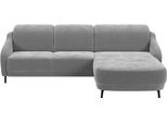 Ecksofa SIT & MORE "Blues L-Form", grau, B:271cm H:93cm T:191cm, 95% Polyester 5% Polyamid, Sofas, Ecksofa, wahlweise mit Klapptisch und USB