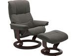 Relaxsessel STRESSLESS "Mayfair", grau (metal grau paloma), B:75cm H:99cm T:73cm, Leder BATICK: BATICK ist ein leicht korrigiertes, durchgefärbtes und genarbtes Möbelleder, bei dem die meisten Unebenheiten und Spuren in der Regel entfernt wurden.;Leder PALOMA: PALOMA ist ein durchgefärbtes Semianilin-Möbelleder mit natürlicher Narbung.;ROHLEDER Stoff Q2 FARON: Ein fester zuverlässiger Bouclé mit e
