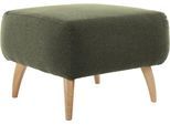Hocker HOME AFFAIRE "Baggio", grün, B:63cm H:45cm T:63cm, Hocker, Hocker, mit Holzfüßen