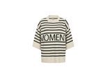 Strickpullover SOYACONCEPT "Soya Concept Sweater SC-ORLEAN STRIPE 11", Damen, Gr. XL, beige (91620c cream melange combi), Obermaterial: 74% Polyacryl, 24% Polyester, 2% Elasthan, Pullover Strickpullover