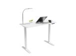 Carryhome Schreibtisch , Weiss , Metall, Holzwerkstoff , rechteckig , eckig , 60x75-120x120 cm , höhenverstellbar , Büromöbel, Büromöbelsets, Büromöbelserien