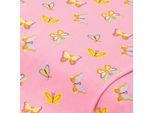 Baumwoll-Jersey "Schmetterlinge" mit Elasthan, rosa-color