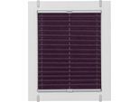 Plissee SUNLINES "One Size Style Crush", lila (brombeere, grau, grau), B:40cm H:130cm, Obermaterial: 85% Polyester, 15% sonstige Fasern, Plissees, Plissee, Zubehörfarbe grau, zum Klemmen