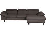 Ecksofa HOME AFFAIRE "Pilot L-Form", braun (cacao), B:268cm H:73cm T:108cm, 100% Polyester, Feinstruktur 75000 Scheuertouren, Struktur 35000 Scheuertouren, Microfaser 40000, Sofas, Ecksofa, mit Kopfteilverstellung, wahlweise mit Bettfunktion & Bettkasten