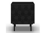 Nachtkästchen Roma Schwarz MDF