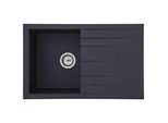 Einbauspüle Houston ca. 80x21x50 cm Schwarz