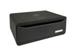 Exacompta Toolbox schwarz, Ablagemodul mit 1 Schublade & Etikettenhaltern, Querformat 270 mm tief, stapelbar, 25 Jahre Garantie