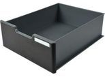 Exacompta MODULODOC Schublade groß EcoBlack, Front schwarz mit Etikettenhalter, passend für Modulodoc, 25 Jahre Garantie