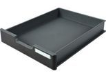 Exacompta MODULODOC Schublade Standard EcoBlack, Front schwarz mit Etikettenhalter, passend für Modulodoc, 25 Jahre Garantie