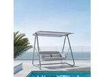 Hollywoodschaukel Ilva Blu Grau Outdoorstoff/Metall