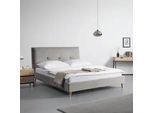 Polsterbett Camilla Hellgrau ca. 180x200 cm