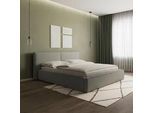 Polsterbett Serena Grau ca. 180x200 cm Stauraum