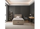 Boxbett Ace Beige ca. 120x200 cm intgr. Topper