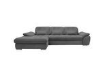 Ecksofa Rigatti mit Bettkasten ca. 184x314 cm Graubraun