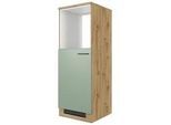 Geräteumbauschrank Cara ca. 60x169x60 cm Grün/Eiche