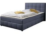Boxbett HOME AFFAIRE "Niemes inkl. Bettkasten und Topper, auch in Überlänge erhältlich", denim, blau, B:152cm L:230cm, Komplettbetten, Boxbett mit Bettkasten, inkl. Topper