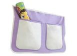 Betttasche 'Stofftasche', lila/beige