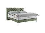 Boxspringbett Queen in Olivgrün ca. 160x200cm