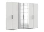 Drehtürenschrank Level 36A mit Spiegel ca. 300 cm Weiß