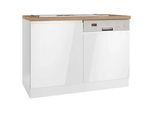 Spülenunterschrank Monza ca. 120x86 cm Weiß/Eiche