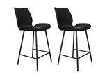 Barhocker-Set Barron 2er-Set ca. 47x99 cm Schwarz