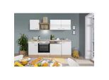 Küchenblock Merle mit Geräten ca. 220 cm Weiß