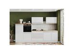 Küchenblock Gabriel mit Geräten ca. 320 cm Weiß