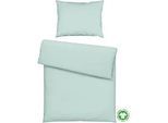 Bettwäsche Bio-Anna Uni Jadegrün ca. 140x200cm