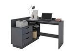 Eckschreibtisch Belfast Anthrazit ca. 129x83,5x105cm