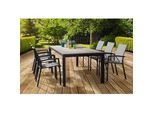 Loungegarnitur 7-tlg Velia Metall/Textil/Keramik