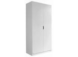 Drehtürenschrank Freising ca. 91x197x54 cm Weiß